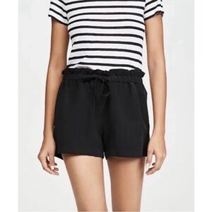 Hatch Black Drawstring Women's Shorts - MATERNITY